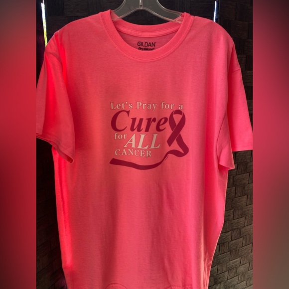 Let’s Pray for a Cure for ALL Cancer Short Sleeve Tee - Picture 1 of 6